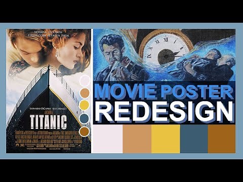 REDESIGNING the 'TITANIC' MOVIE POSTER! | Movie Poster Design Process | RETRO / CLASSIC FILM POSTERS