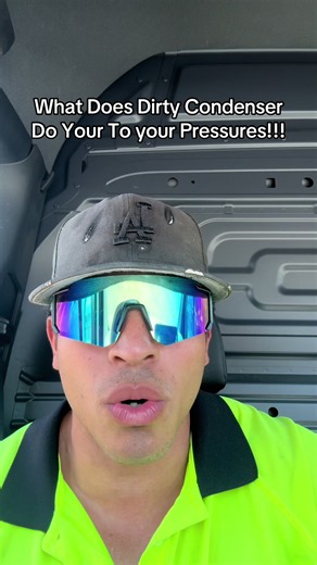 Dirty condenser effect on AC pressures and subcooling
