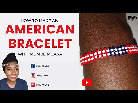 How to make an American Flag Bracelet