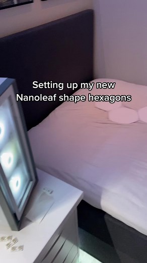 Setting up my new nanoleaf shapes hexagon#fyp #jespertech #nanoleaf #nanoleafshapes #techtok #setup