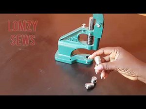 How to fix Snap buttons on shirt with Eyelet Machine