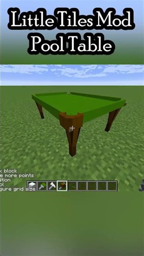 Pool Table Made with Little Tiles Mod for #minecraft