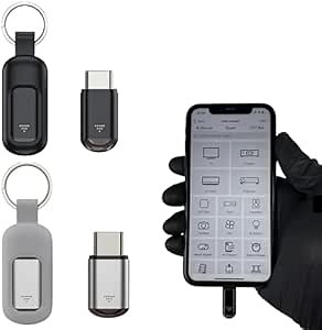 Hacking Device, Iflipper Zero Device, Mini Smartphone Ir Remote, Infrared Controller, Hacking Remote, Cyberplex Remote for Phone (for Type-c,2pcs)