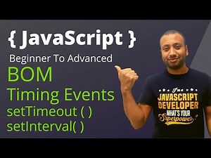 javascript bangla tutorial 58 : Browser Object Model | Timing events