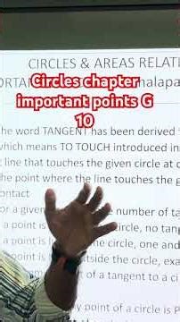 Circle chapter notes