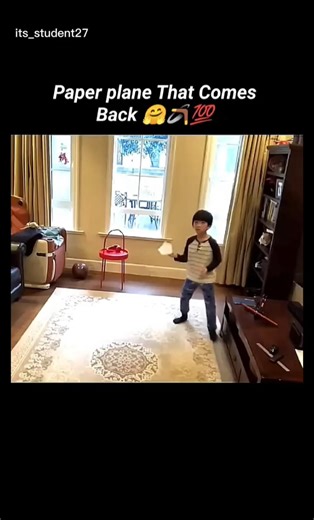 How To Make a Boomerang Plane 🤯🪃💯 EasReturning Paper Airplane Tutorial #shorts #craft