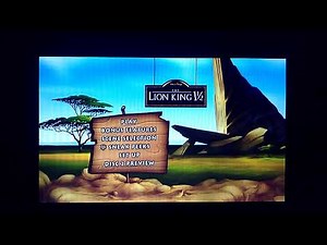 Lion king 1 1/2 DVD menu