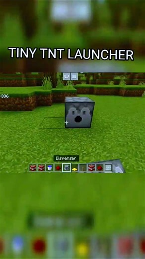 HOW TO BUILD A TINY TNT LAUNCHER#minecraft#trendingshorts