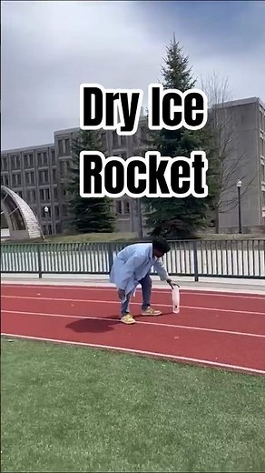 DRY ICE ROCKET!!! #science #chemistry #explosion #experiment #rocket #fire #physics