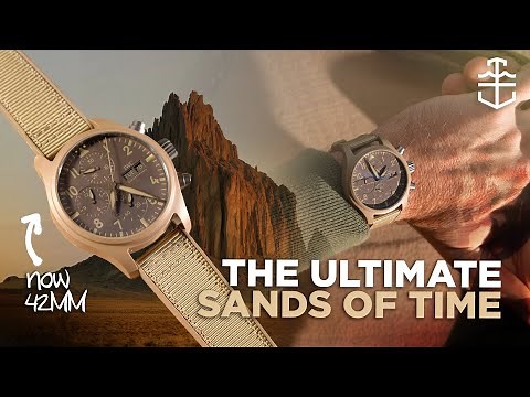 The IWC Pilot's Watch Chronograph 41 TOP GUN Mojave Desert is a beige beauty