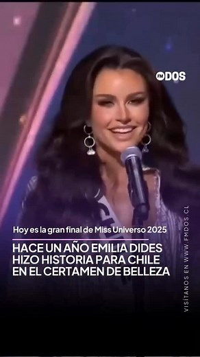 🥹 Hace un año @emiliadides logró hacer historia para Chile, ubicándose en el top 12 del Miss Universo 2024 y destacando por ser la primera vez que un país sudamericano alcanza esta posición en más de 30 años. 👑 Hoy nuevamente es un día muy importante ya que se realizará la gran final del Miss Universo 2025, donde la modelo Inna Moll tendrá una importante misión 💜 ¡TODO EL ÉXITO @innamoll! 🍀 🎥: IG @emiliadides | FMDOS