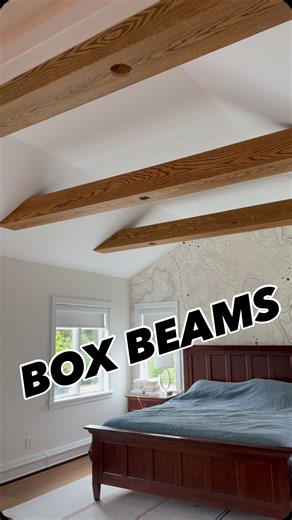 Some red oak box beams we knocked out this summer 🔨🔥 Simple, timeless, and built to last. #NickAnthonyWoodworking ✨ #Woodworking #CustomCarpentry #BoxBeams #RedOak #FinishCarpentry #CabinetMaker #LongIslandContractor #NYCBuilder #HomeRenovation #Craftsmanship #InteriorDesign #BuilderLife #CarpentryLife 🔥 | Nickanthonywoodworking
