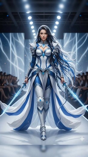 Lady Warriors of the Fantasy Realm | High-Fashion Runway Showcase (AI Generated) Step into a breathtaking fusion of fantasy warrior aesthetics and high-fashion couture! This video features a lineup of AI-generated Lady Warriors, styled with powerful runway poses, dramatic outfits, and iconic fantasy elements blending elegance, strength, and imagination. ⚠️ IMPORTANT DISCLAIMER: All images and the entire video are 100% AI-generated. No real people, brands, weapons, swords, or bow & arrows were us