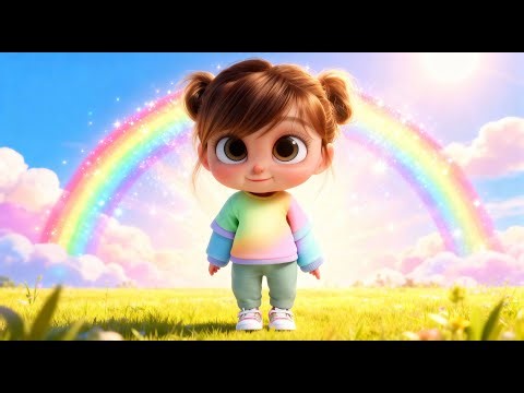 🌈 Learn Colors with the Magical Rainbow Girl | 3D Kids Animation
