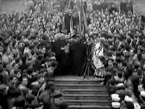 Film of G.K. Chesterton at Holy Cross College in Worcester, Massachusetts (1931)