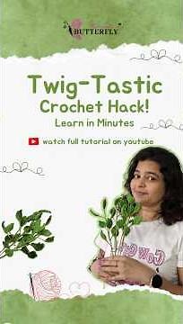 Twig-Tastic Leaf Twig Crochet 🌿 | Easy & Aesthetic DIY