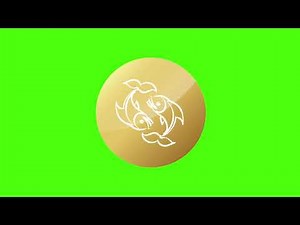 Pisces Zodiac Sign Icon Green Screen | Pisces Zodiac Sign 3D Rotation Animation | Siddam Bharat