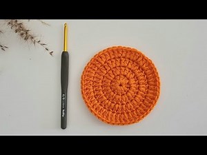 How to crochet a perfect Circle without seam❤quick an easy crochet circle for beginners