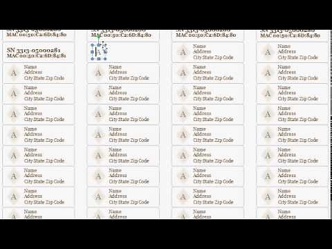 How to Edit Avery template