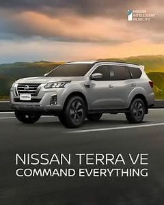 Embark on exciting adventures like never before with the Nissan Terra VE. Engineered for rugged terrains, this SUV comes with upgraded Nissan Intelligent Mobility features such as the Intelligent Around View Monitor with Moving Object Detection, and the addition of Blind Spot Warning plus Rear Cross Traffic Alert to safely conquer any trail. #CommandEverything Click here to explore more about the Nissan Terra: www.nissan.ph/terra | Nissan Philippines, Inc.
