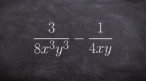 Learn the basics for subtracting two rational expression by finding the LCM