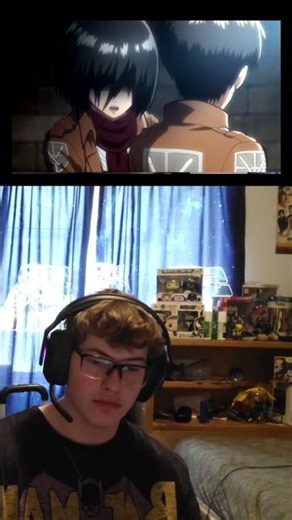 Eren hates MIKASA #anime #attackontitan #animereaction #attackontitanreaction