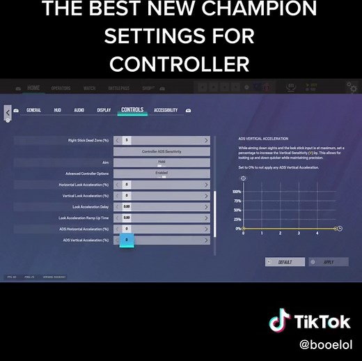 The Best Controller Champion Settings on Controller Rainbow Six Siege Operation Solar Raid #rainbowsixsiege #rainbow6 #gaming #jynxzi #fyp