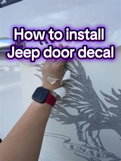 #how to install Jeep door decal.