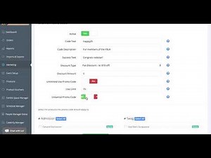 How to create a promo code - Event Master