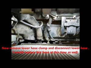 1996 Honda Odyssey radiator removal and replace