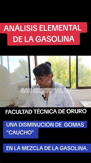 Análisis de Gasolina en Oruro, Bolivia