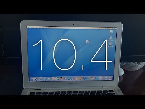 First MacBook Air running Mac OS X 10.4 Tiger (Unsupported)