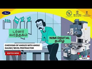 Checking of angles with angle gauge / bevel protractor | NIMI | DIGITAL | TAMIL |