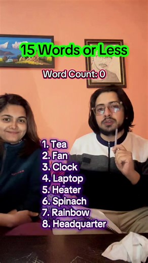 Engaging 15 Words or Less Couple Game Highlights