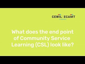 Community Service Learning (CSL) - Final Evaluations