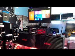 PAKET KARAOKE LENGKAP PLAYER MONITOR 24INC DAN MIC WIRELESS