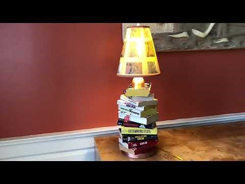 How to Make a Lamp out of Books!