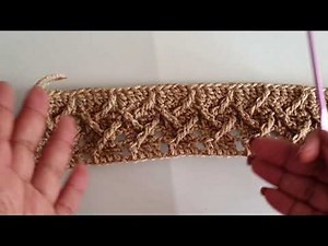 punto CRUZADO a CROCHET - facil - en 3D - *tejido