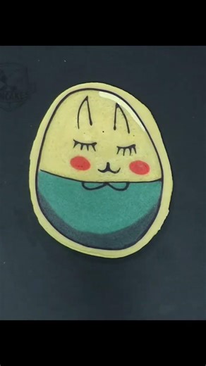 The Easter Bunny is Hatching - Pancake Art