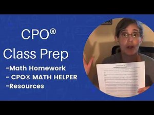 CPO Math Helper & Math Homework