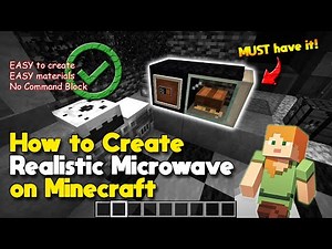 How to Create a Microwave on Minecraft - Minecraft Build Tutorial
