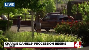 6.7K views · 125 reactions | Today we’re following the funeral service of country music legend Charlie Daniels. Stream the police procession on the News4 app and tune in at 11 to follow the funeral live on-air: https://bit.ly/2AJIHj4 | WSMV 4, Nashville | Facebook