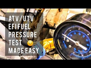 How to Test EFI Fuel Pressure with an In-Line Gauge | ATV & UTV Diagnostic Guide