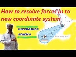 #144 How to resolve force in to components: mechanics