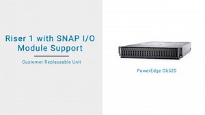 How to replace the SNAPI riser on a Dell EMC PowerEdge C6520 sled within a PowerEdge C6400 chassis