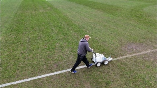 Over Marking of football pitch | Fleet Line Markers