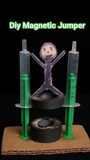 Simple DIY Magnetic Levitation Project (Easy Science Experiment!). magnetic jumper. #experiment #diy