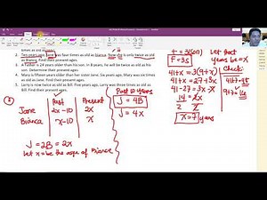 AGE Problem (Worded Problem) - Intervention for Calculus / Engineering board exam Review