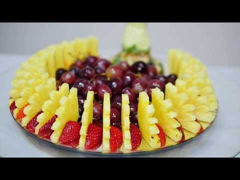 How to CUT FRUIT correctly for FRUIT CENTER PIECE - By J Pereira Art Carving Fruits and Vegetables