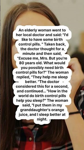 An elderly woman went to